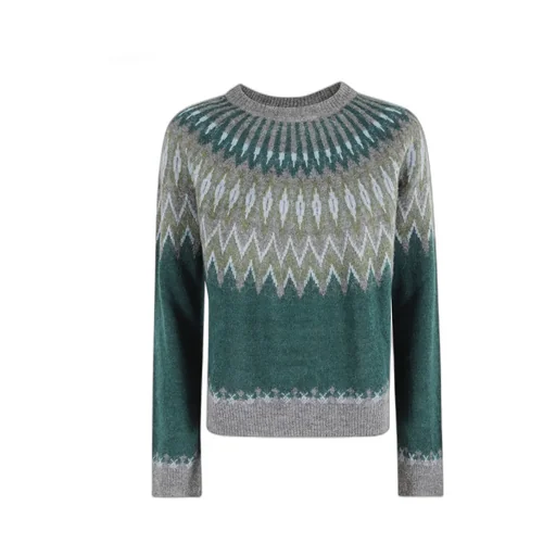 Jacquard Cropped Knitwear