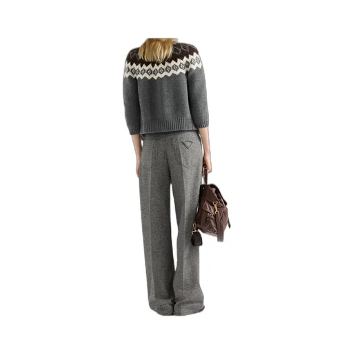 Crewneck Button-Up Cardigan