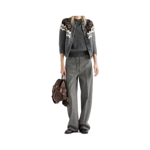 Crewneck Button-Up Cardigan