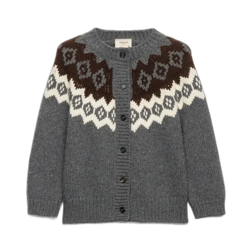 Crewneck Button-Up Cardigan