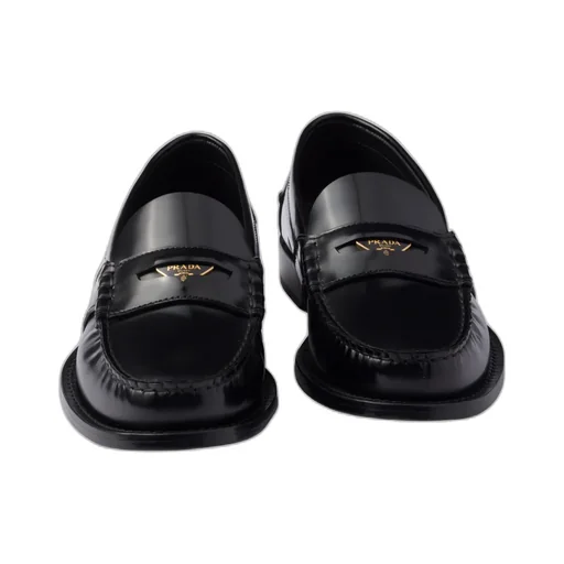 Brushed Leather Loafers
