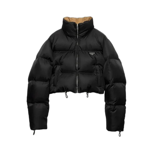 Cropped Re-Nylon Down Jacket