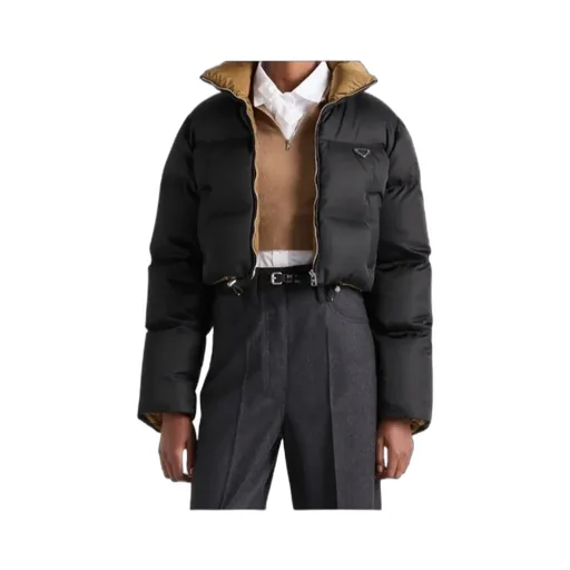 Cropped Re-Nylon Down Jacket