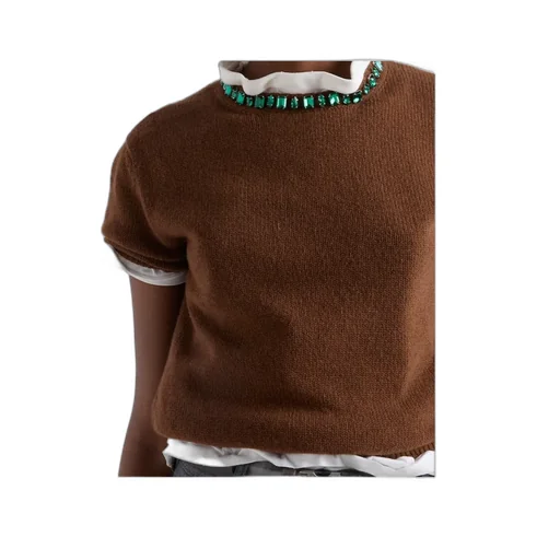 Embellished Short Sleeved Jumper