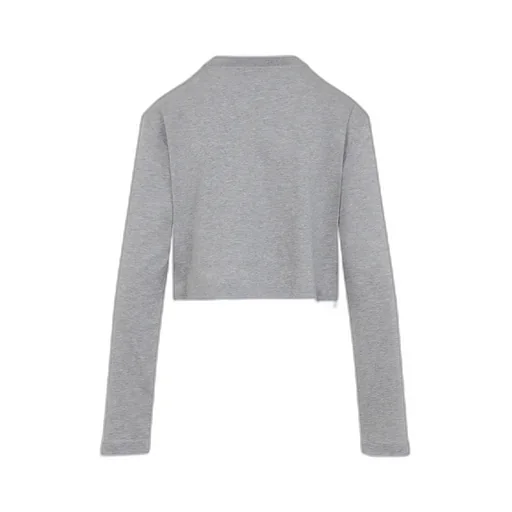 Layered Long-Sleeved Cropped Top