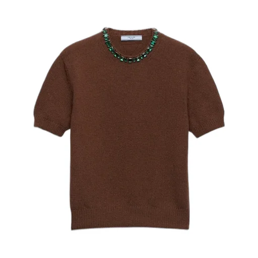 Embellished Short Sleeved Jumper