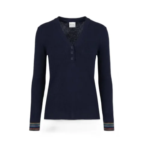 V-Neck Buttoned Jumper