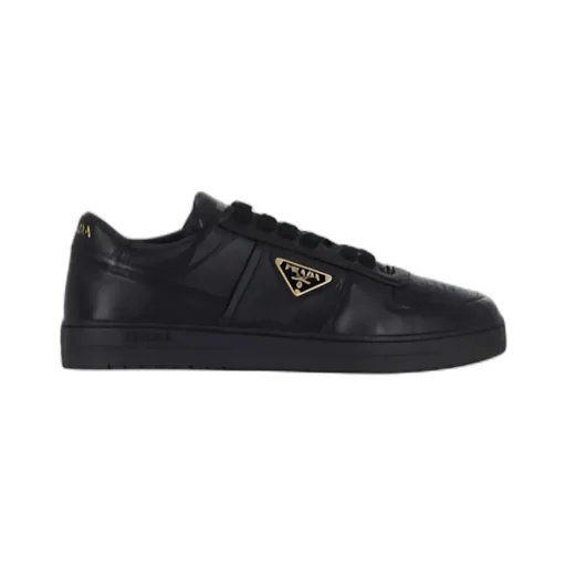 Leather Logo-Plaque Sneakers