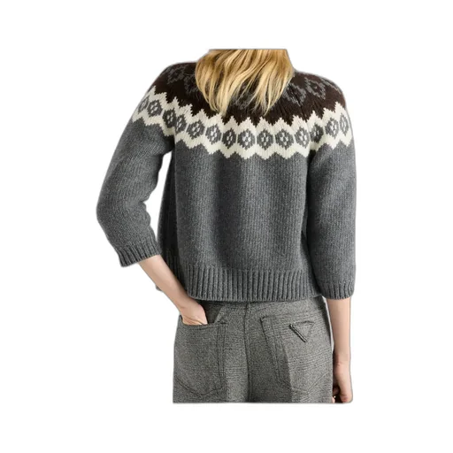 Crewneck Button-Up Cardigan