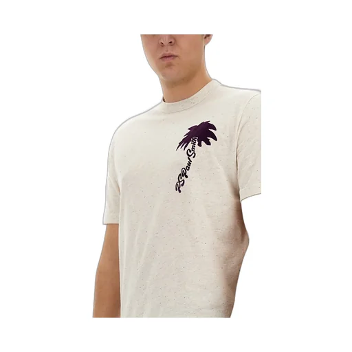 Palm Tree Print Crewneck T-Shirt