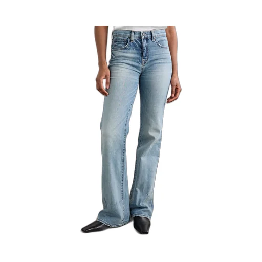 Celia High Waist Denim Trousers