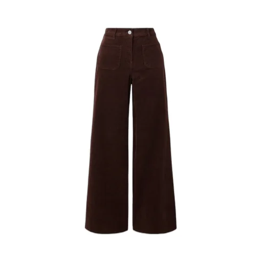 Florence Cotton-Blend Corduroy Flared Pants