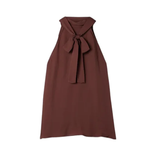 Alla Silk-Chiffon Halterneck Top