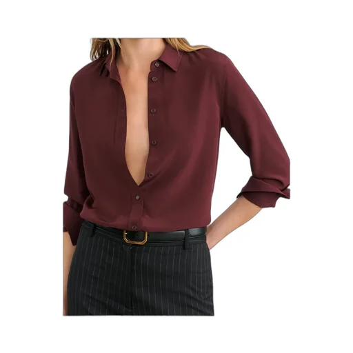 Gaia Silk Crepe De Chine Shirt