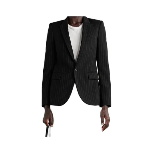 Anabel Pinstriped Wool-Blend Twill Blazer