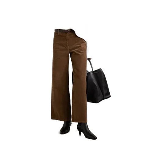 Megan Cotton-Blend Corduroy Wide-Leg Pants