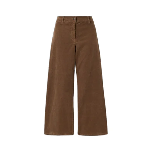 Megan Cotton-Blend Corduroy Wide-Leg Pants