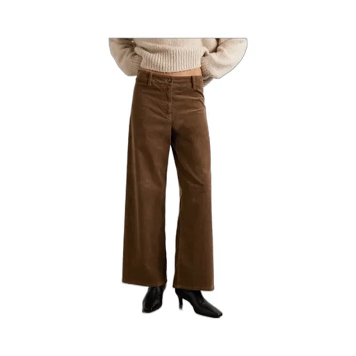 Megan Cotton-Blend Corduroy Wide-Leg Pants