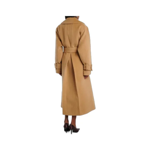 Belted Alpaca And Wool Wrap Coat