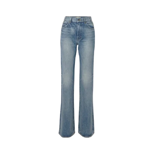 Flared-Cut Leg Jeans