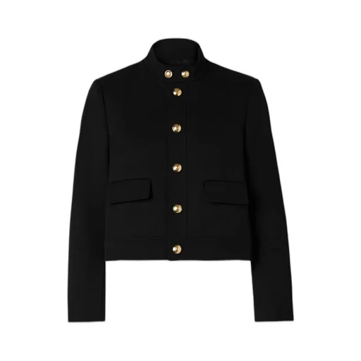 Hadley Cropped Wool-Twill Jacket