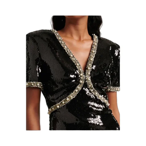 Embellished Sequined Minidress