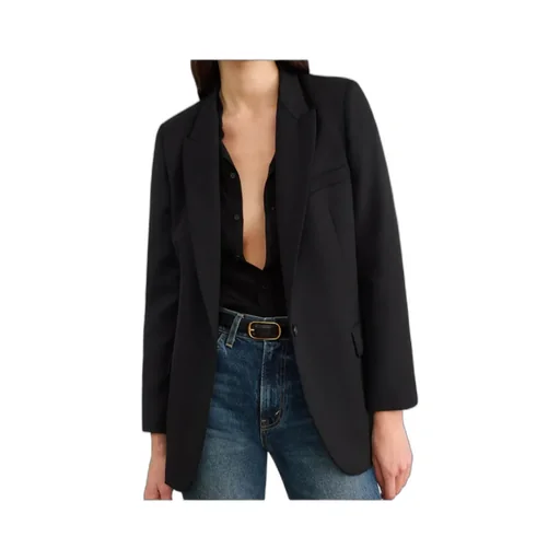 Single-Breasted Blazer Jacket