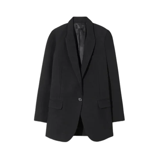 Single-Breasted Blazer Jacket