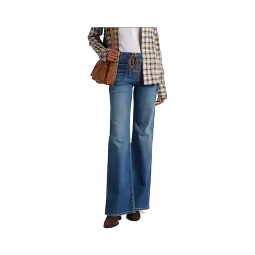 Mid-Rise Flared Jeans