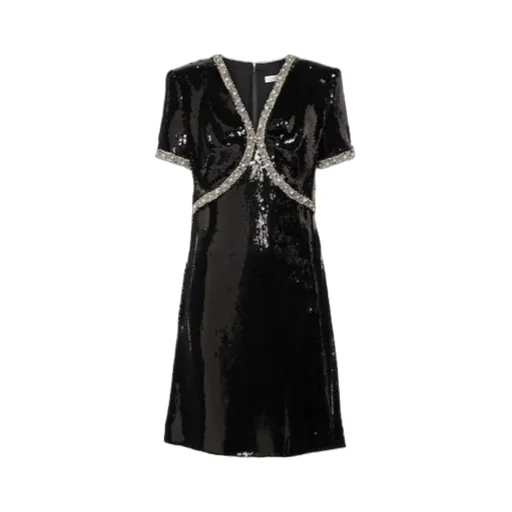 Embellished Sequined Minidress