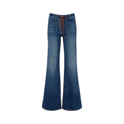 Mid-Rise Flared Jeans