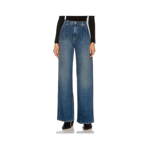 High-Waisted Wide-Leg Jeans