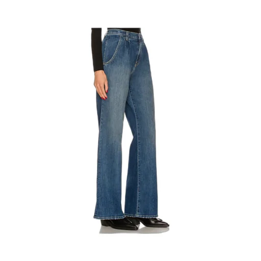 High-Waisted Wide-Leg Jeans