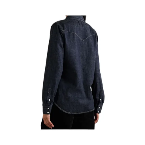 Long-Sleeved Denim Shirt