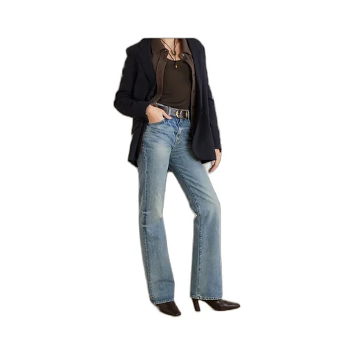 Flared-Cut Leg Jeans