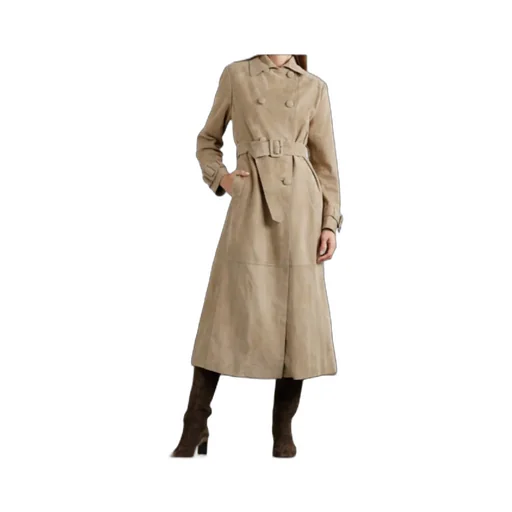 Long-Sleeved Trench Coat