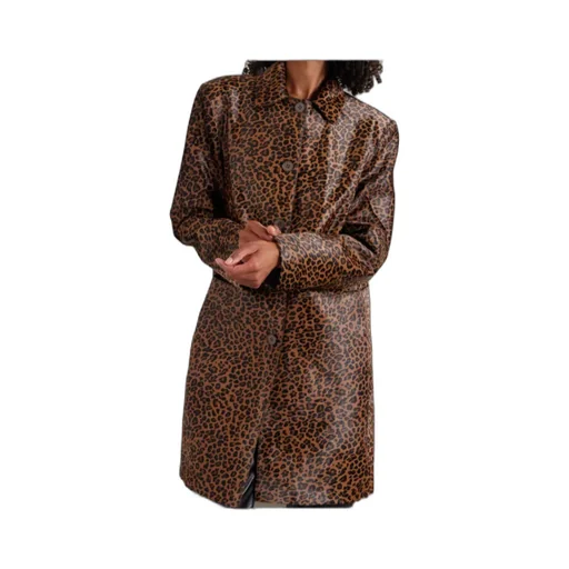 Leopard-Print Coat