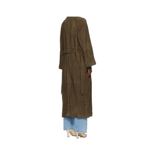 Althea Belted Suede Coat