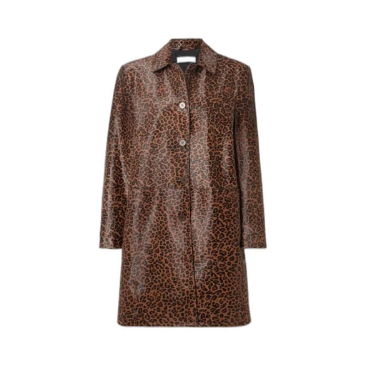 Leopard-Print Coat