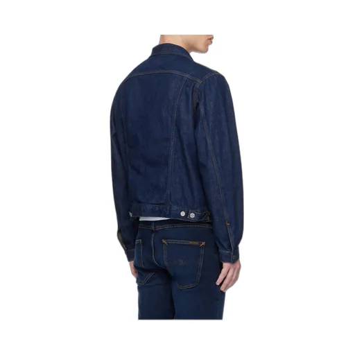 Lapel Long-Sleeved Denim Jacket