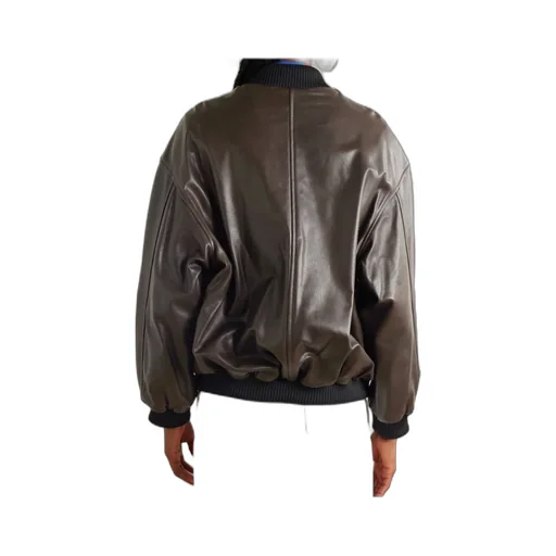 Marly Leather Bomber Jacket