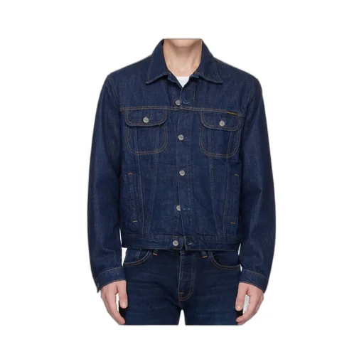 Lapel Long-Sleeved Denim Jacket