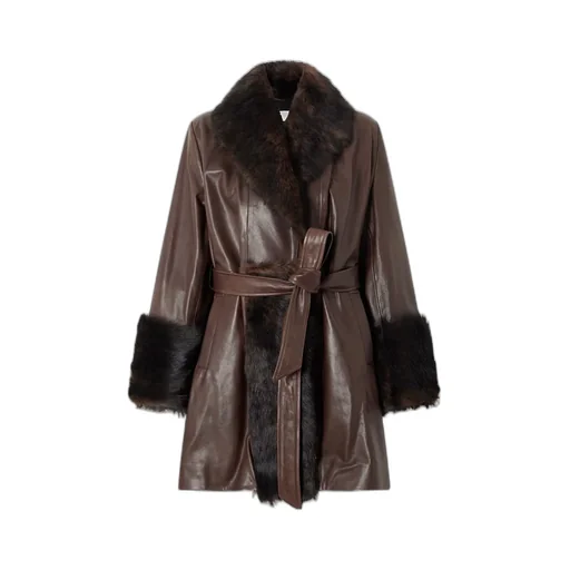 Carmen Belted Shearling Jacket
