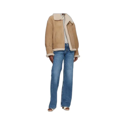 Portia Modern Shearling Aviator Jacket
