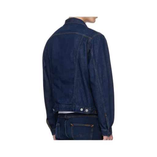 Lapel Long-Sleeved Denim Jacket