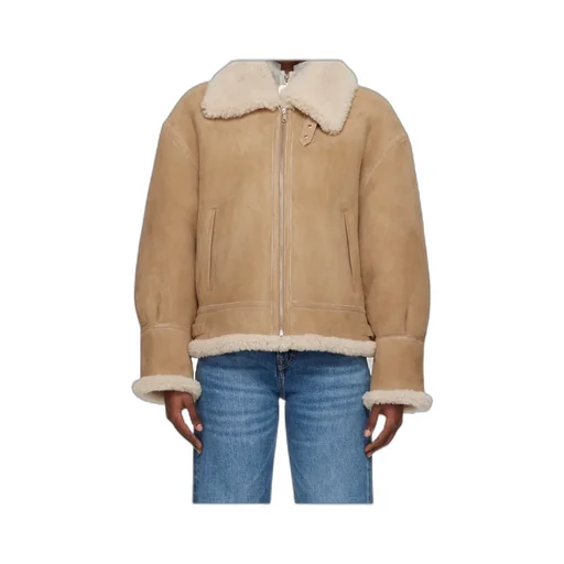 Portia Modern Shearling Aviator Jacket