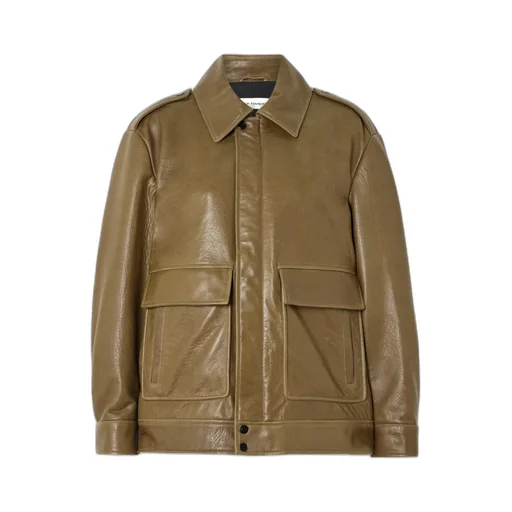 Drey Textured-Leather Jacket