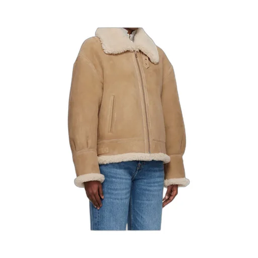 Portia Modern Shearling Aviator Jacket