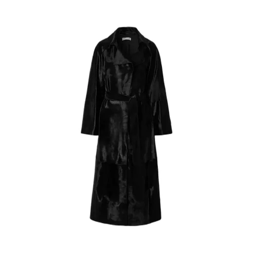 Althea Belted Cow Hair Coat