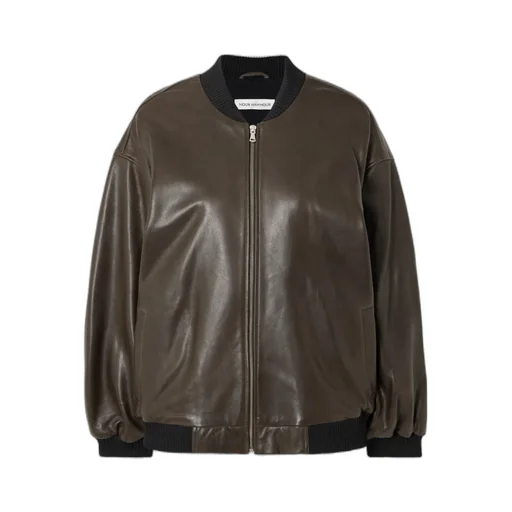 Marly Leather Bomber Jacket